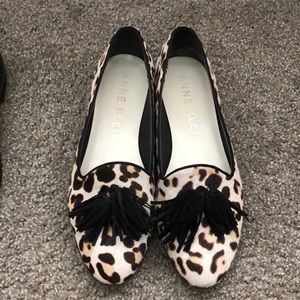 Leopard flats-size 8.5-Anne Klein